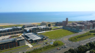 Bay Campus aerial shot